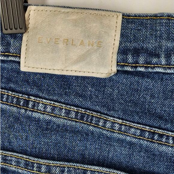 EVERLANE WOMEN'S BLUE ORGANIC COTTON CHEEKY JEAN SIZE 25W 26L - Picture 6 of 12